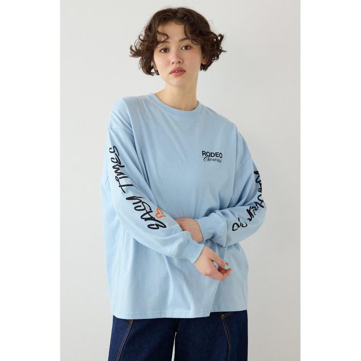 SAX | パッチデザインロングスリーブ Tシャツ | RODEO CROWNS WIDE BOWL