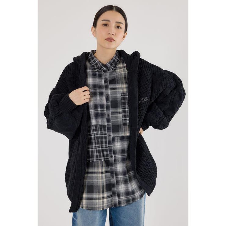 モールニットトッパーカーディガン | RODEO CROWNS WIDE BOWL | 詳細画像11 