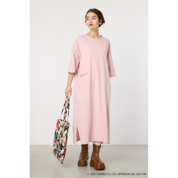 L/PNK1 | (サンリオキャラクターズ)マキシTワンピース | RODEO CROWNS WIDE BOWL
