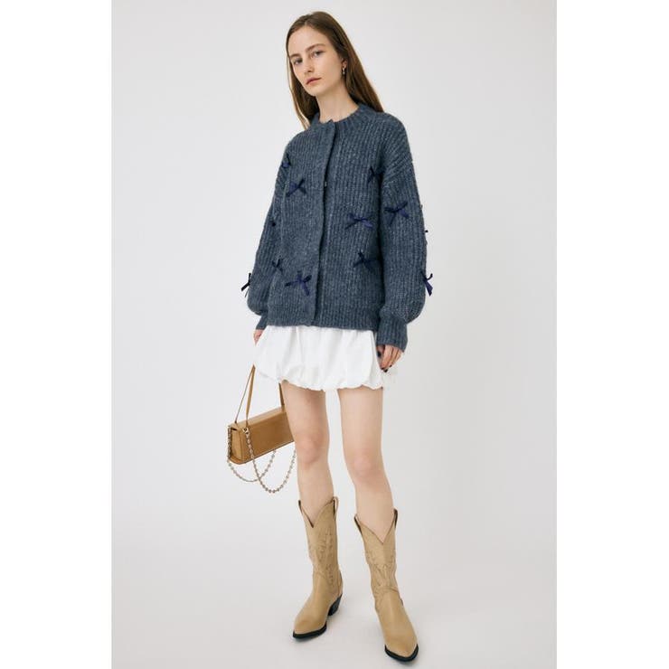 RIBBON FANCY カーディガン | MOUSSY OUTLET | 詳細画像8 