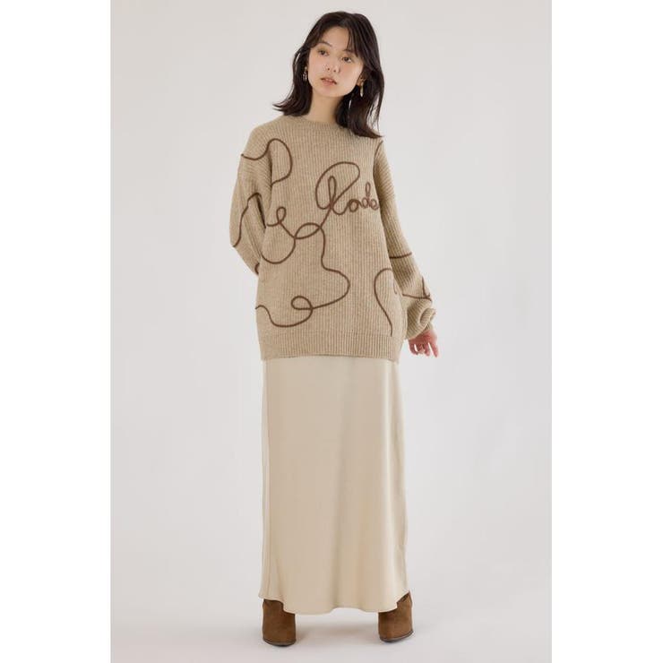 Embroideryラインロゴニットトップス | RODEO CROWNS WIDE BOWL | 詳細画像18 