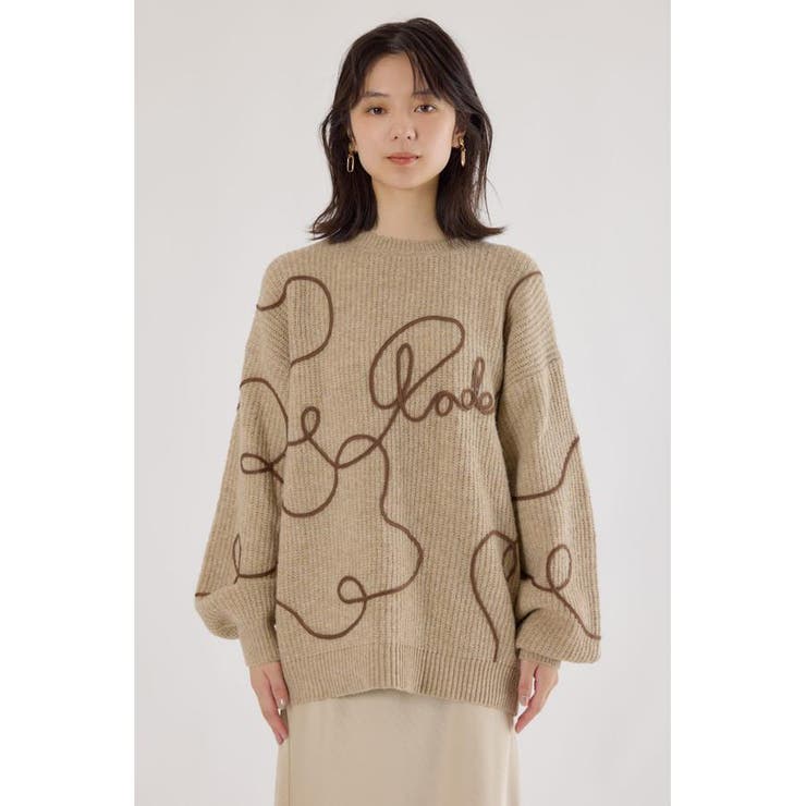 Embroideryラインロゴニットトップス | RODEO CROWNS WIDE BOWL | 詳細画像20 