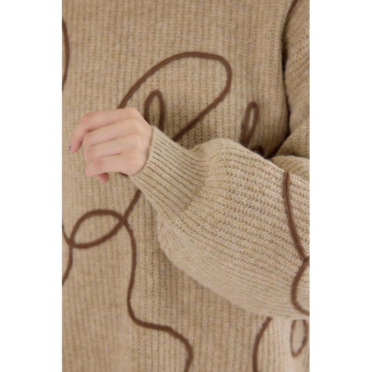 Embroideryラインロゴニットトップス | RODEO CROWNS WIDE BOWL | 詳細画像25 