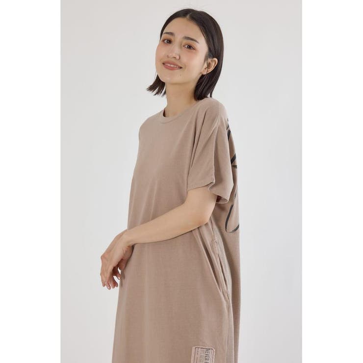 2way ワッフルコンビカットロングワンピース | RODEO CROWNS WIDE BOWL | 詳細画像14 