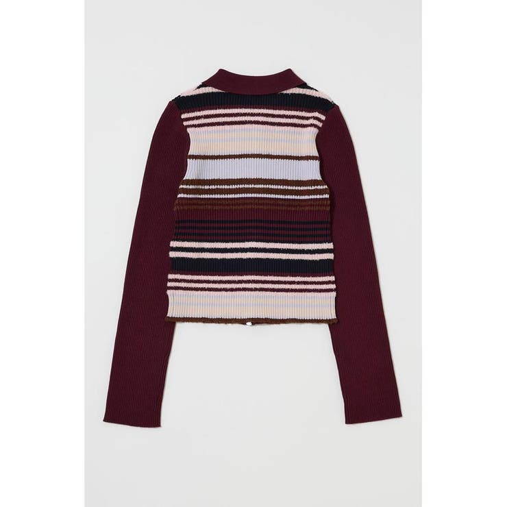 STRIPE ZIP UP KNIT シャツ | MOUSSY OUTLET | 詳細画像24 