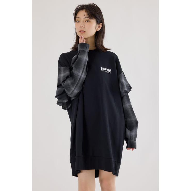 (THRASHER) リメイクスウェットワンピース | RODEO CROWNS WIDE BOWL | 詳細画像4 