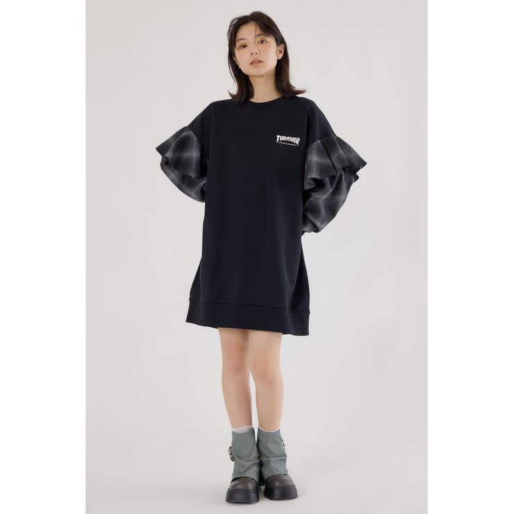 (THRASHER) リメイクスウェットワンピース | RODEO CROWNS WIDE BOWL | 詳細画像6 