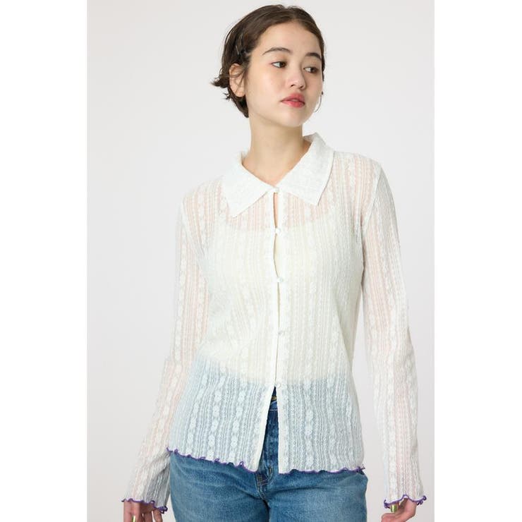 POINT COLOR シアーシャツ | RODEO CROWNS WIDE BOWL | 詳細画像1 