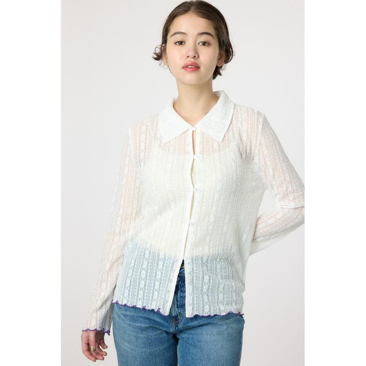 POINT COLOR シアーシャツ | RODEO CROWNS WIDE BOWL | 詳細画像2 