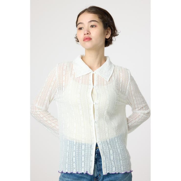 POINT COLOR シアーシャツ | RODEO CROWNS WIDE BOWL | 詳細画像3 