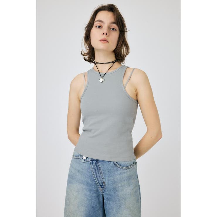 L/GRY1 | STRAP MINIMAL タンク | MOUSSY OUTLET