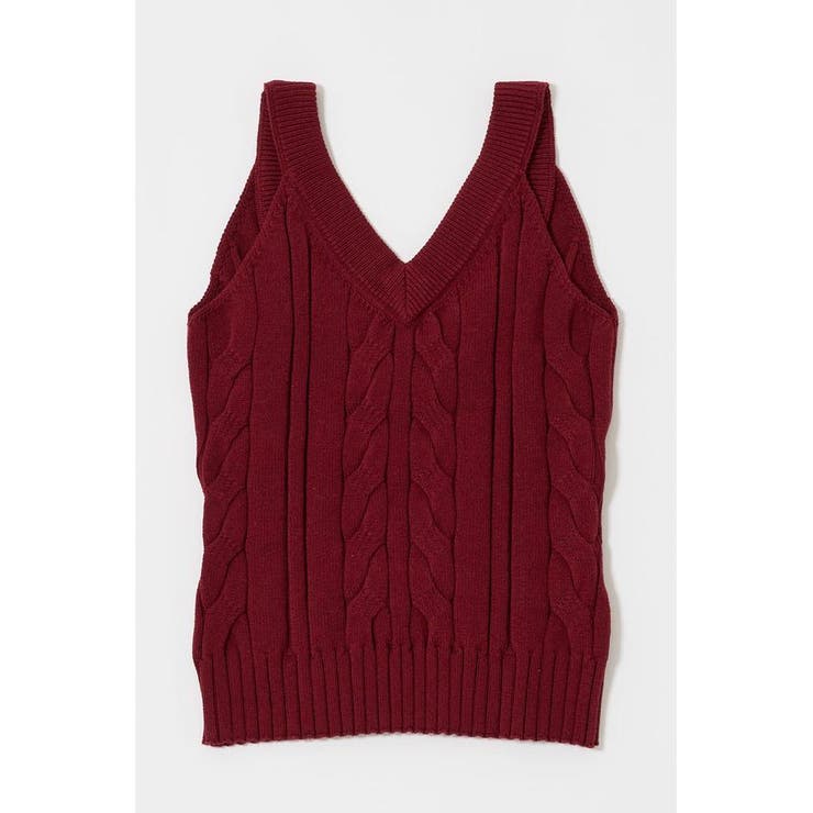 CABLE KNIT キャミソール | MOUSSY OUTLET | 詳細画像18 