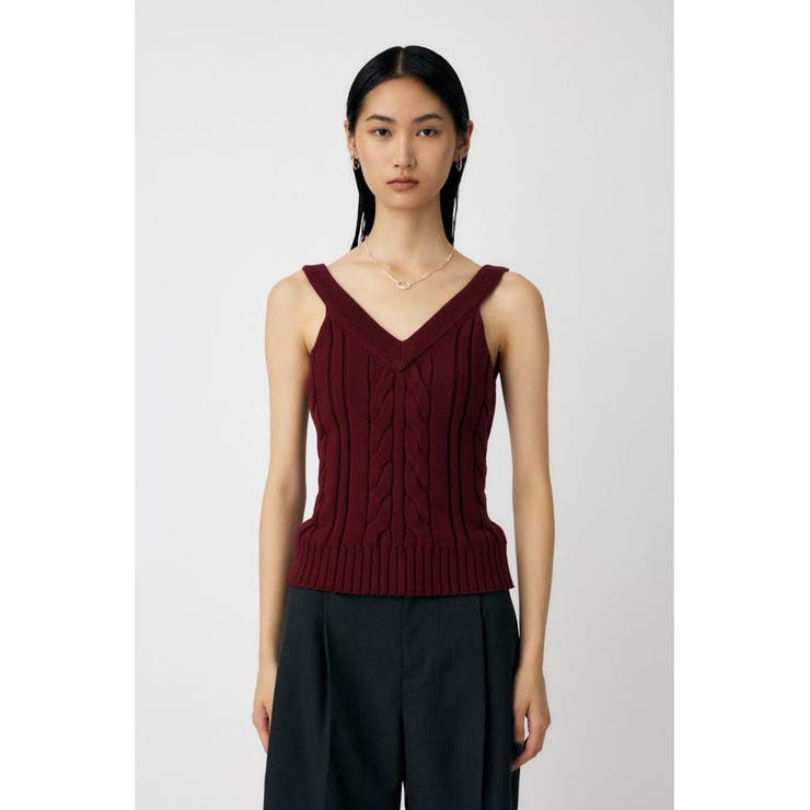CABLE KNIT キャミソール | MOUSSY OUTLET | 詳細画像11 