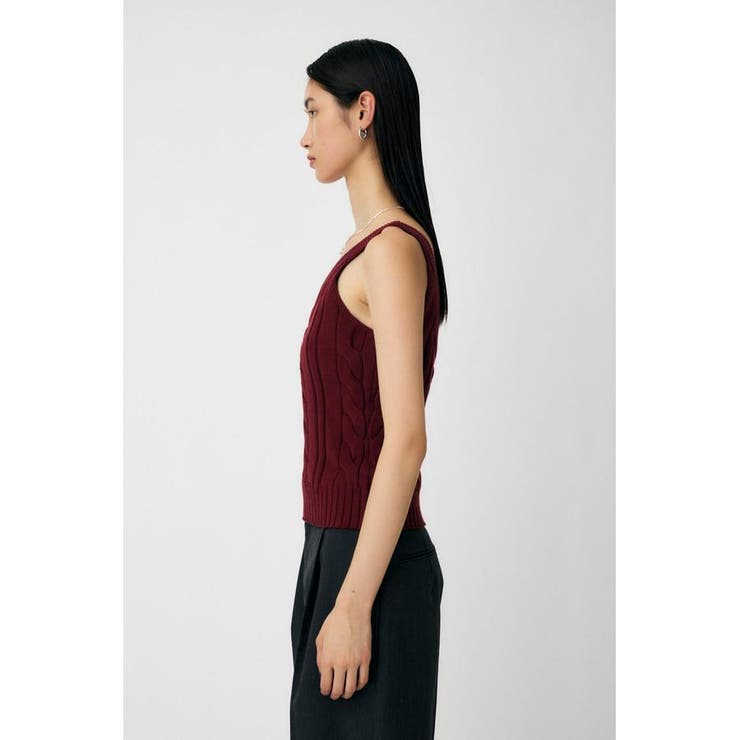 CABLE KNIT キャミソール | MOUSSY OUTLET | 詳細画像12 