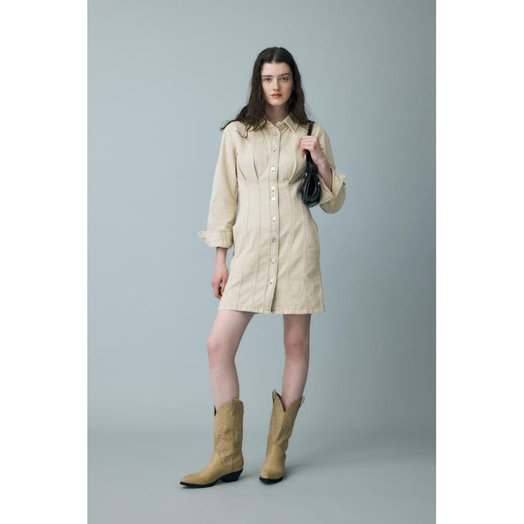 WAIST TUCK ミニドレス | MOUSSY OUTLET | 詳細画像23 
