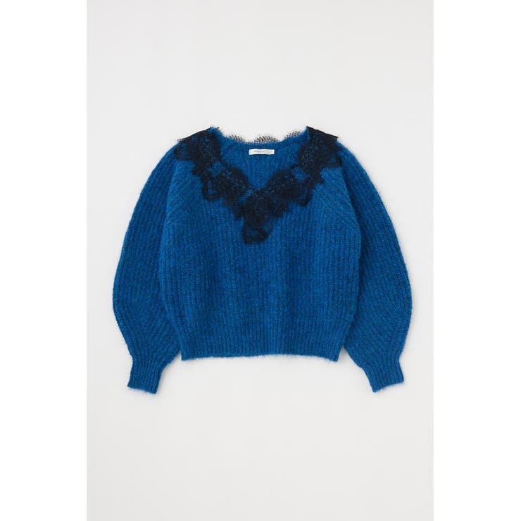 LACE TRIMMED V NECK セーター | MOUSSY OUTLET | 詳細画像18 