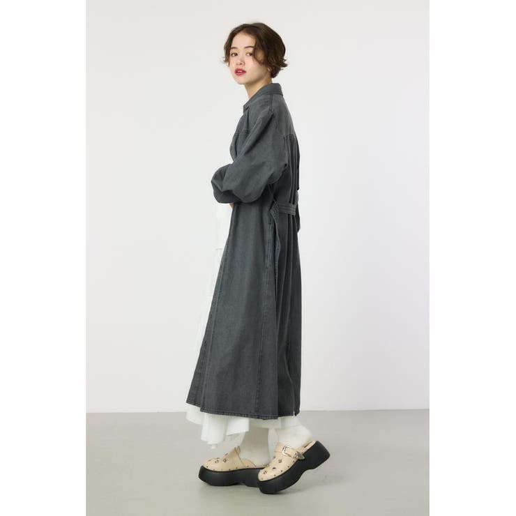 デニムフレアマキシワンピース | RODEO CROWNS WIDE BOWL | 詳細画像1 