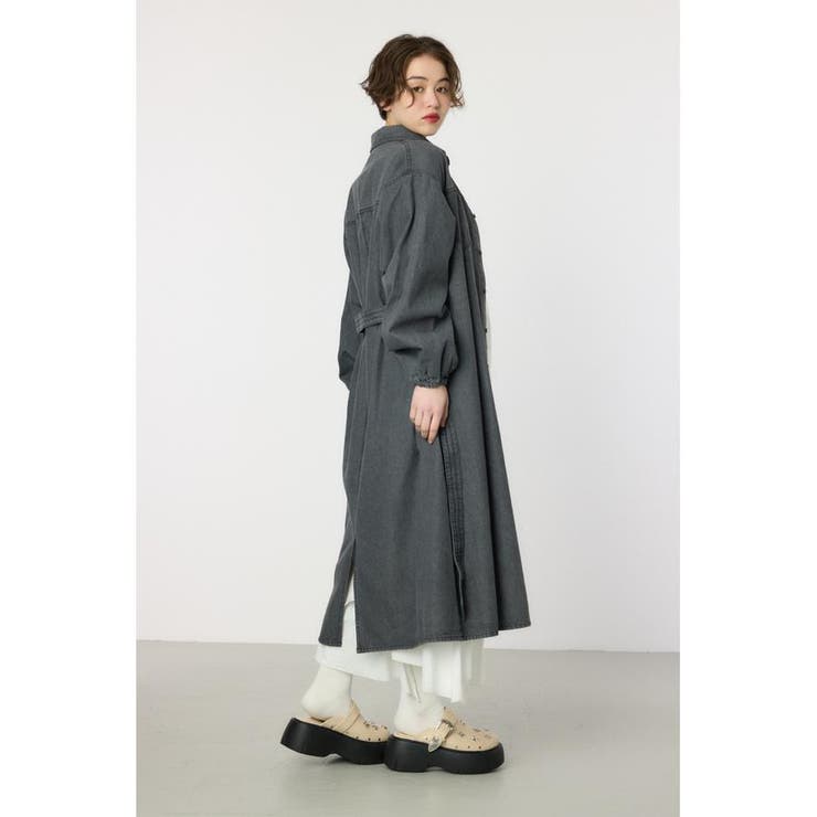 デニムフレアマキシワンピース | RODEO CROWNS WIDE BOWL | 詳細画像4 