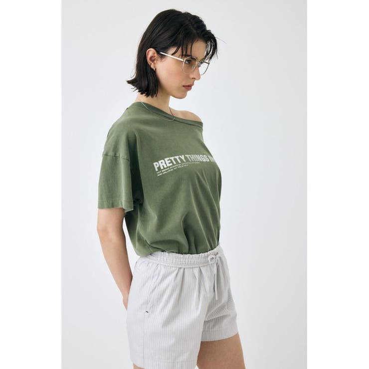 ONE SHOULDER TEE | MOUSSY OUTLET | 詳細画像23 