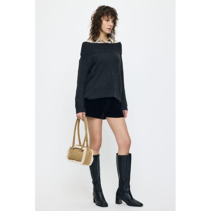 OVER RIB OFF SHOULDER トップス | MOUSSY OUTLET | 詳細画像22 