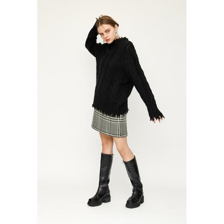 DAMAGED WOOL MIX LOOSE トップス | SLY OUTLET | 詳細画像11 
