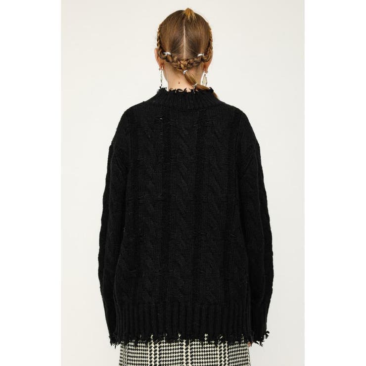 DAMAGED WOOL MIX LOOSE トップス | SLY OUTLET | 詳細画像14 