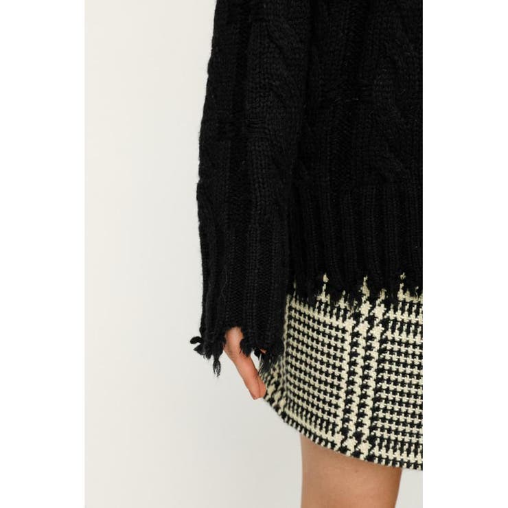 DAMAGED WOOL MIX LOOSE トップス | SLY OUTLET | 詳細画像17 