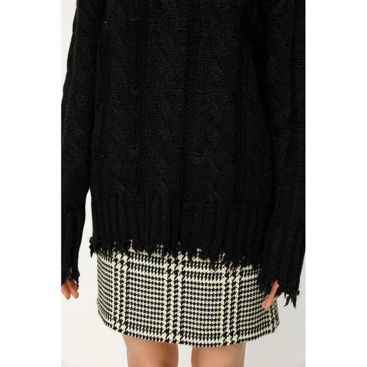 DAMAGED WOOL MIX LOOSE トップス | SLY OUTLET | 詳細画像18 