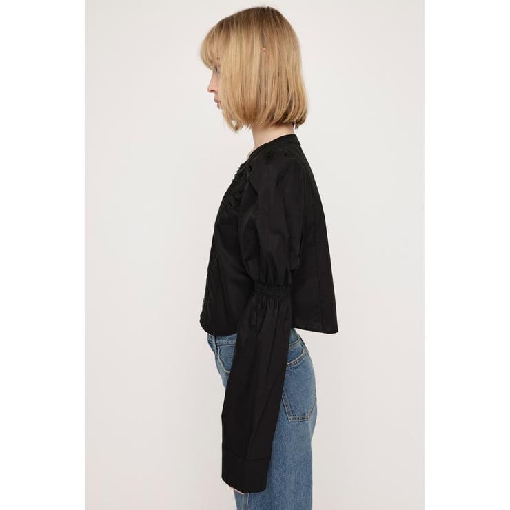FRONT ZIP SHIRRING ブラウス | SLY OUTLET | 詳細画像4 