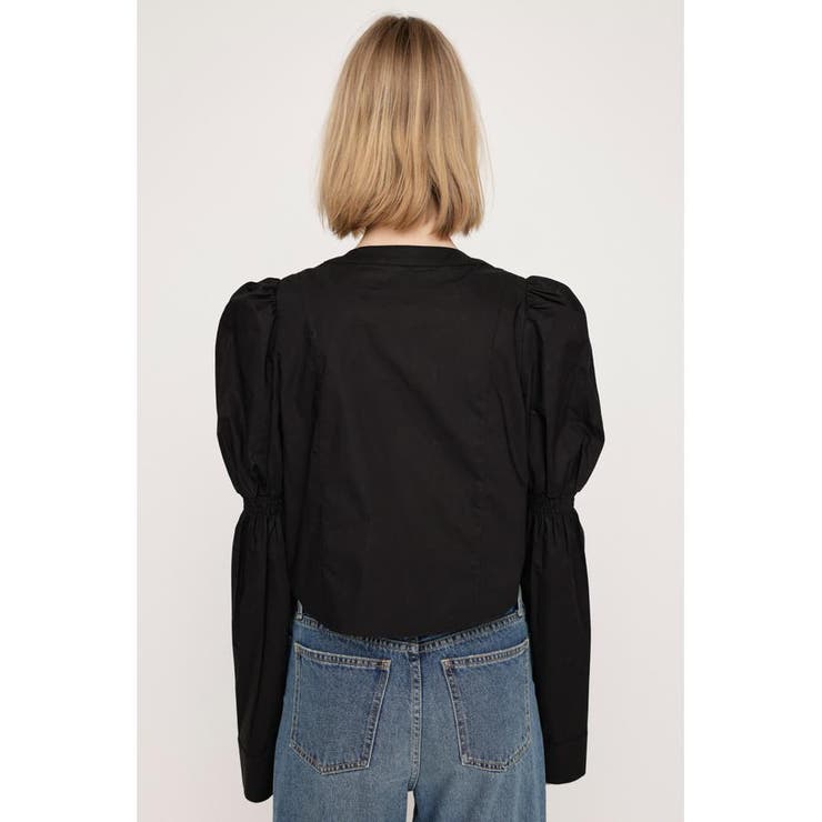 FRONT ZIP SHIRRING ブラウス | SLY OUTLET | 詳細画像5 