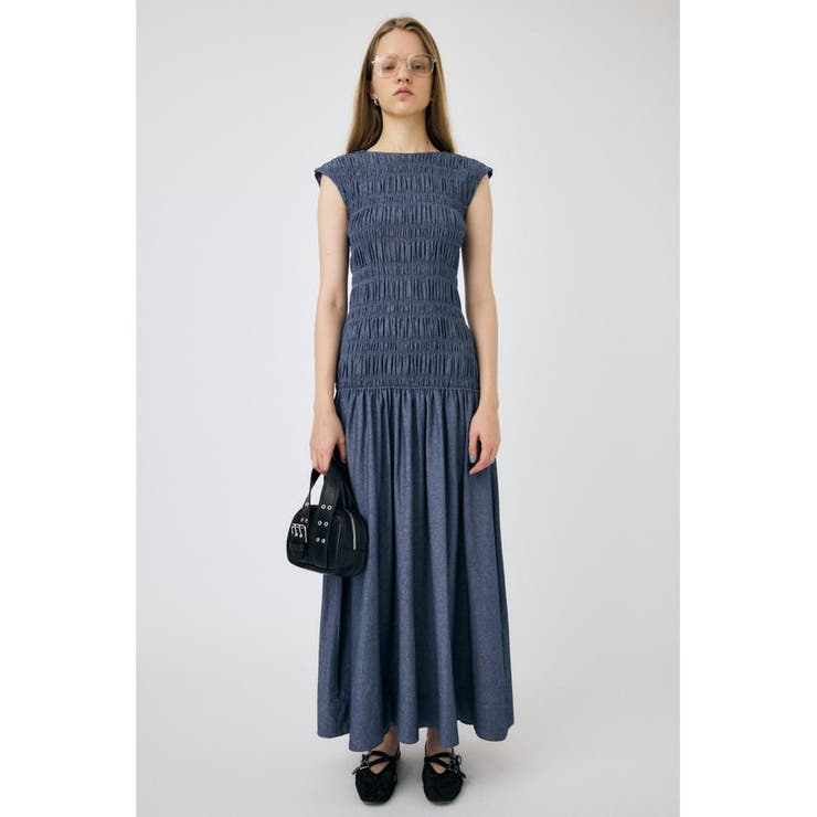 SHIRRING GATHER SUMMER ドレス | MOUSSY OUTLET | 詳細画像6 