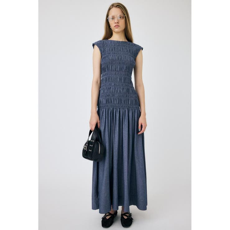 SHIRRING GATHER SUMMER ドレス | MOUSSY OUTLET | 詳細画像4 