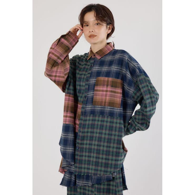 パッチワークチェックシャツ | RODEO CROWNS WIDE BOWL | 詳細画像19 