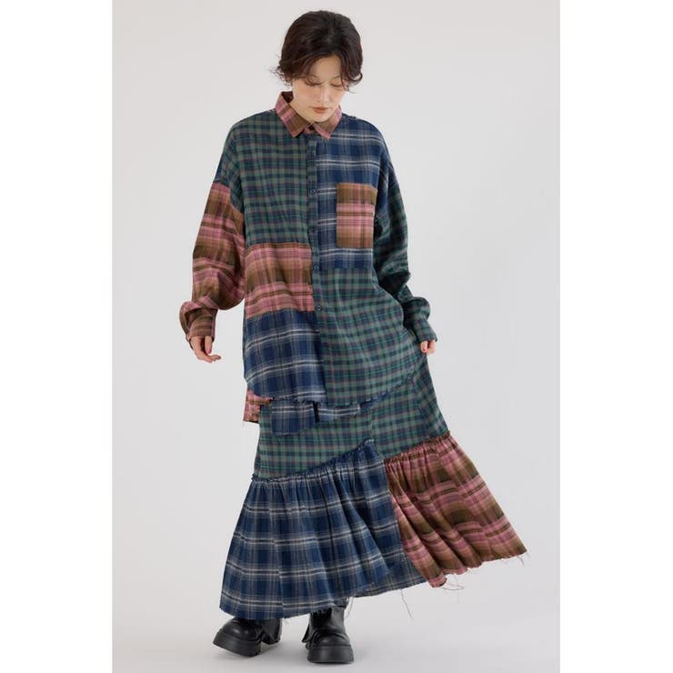 パッチワークチェックシャツ | RODEO CROWNS WIDE BOWL | 詳細画像22 