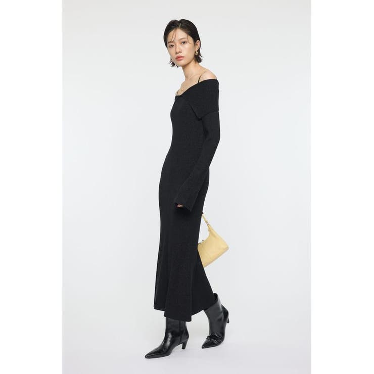 BIG COLLAR KNIT ドレス | MOUSSY OUTLET | 詳細画像3 
