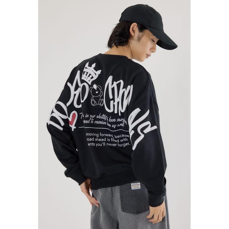 BLK | BRIDGE BEARスウェットトップス | RODEO CROWNS WIDE BOWL