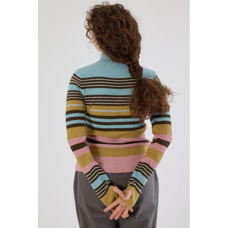 マルチボーダーニットトップス | RODEO CROWNS WIDE BOWL | 詳細画像20 