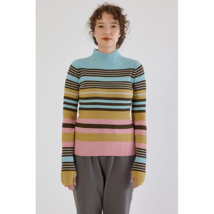 マルチボーダーニットトップス | RODEO CROWNS WIDE BOWL | 詳細画像23 