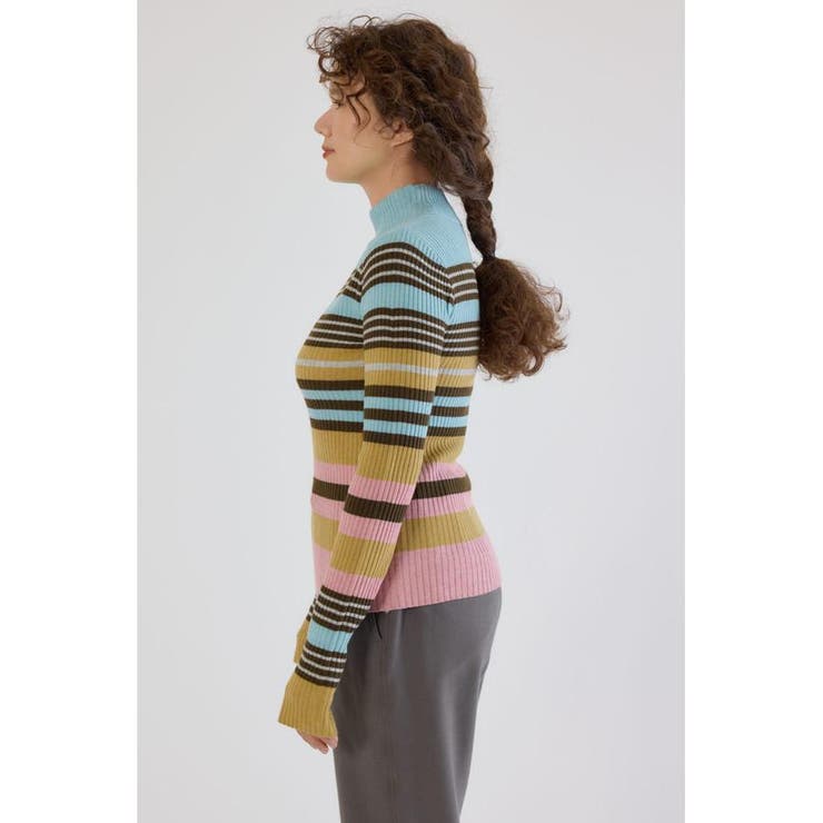 マルチボーダーニットトップス | RODEO CROWNS WIDE BOWL | 詳細画像24 