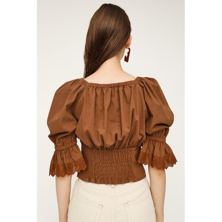 side slit sheer top TOPS Reurie'（レウリィ）