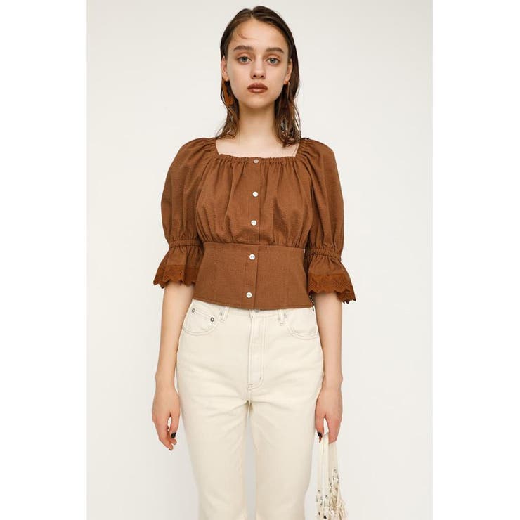 side slit sheer top TOPS Reurie'（レウリィ）