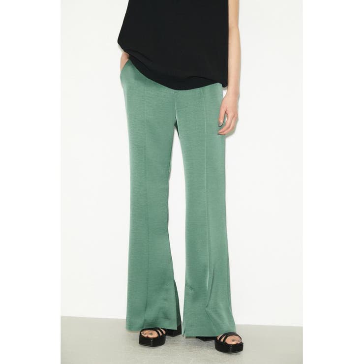 SMOOTH SATIN FLARE パンツ | SLY OUTLET | 詳細画像11 