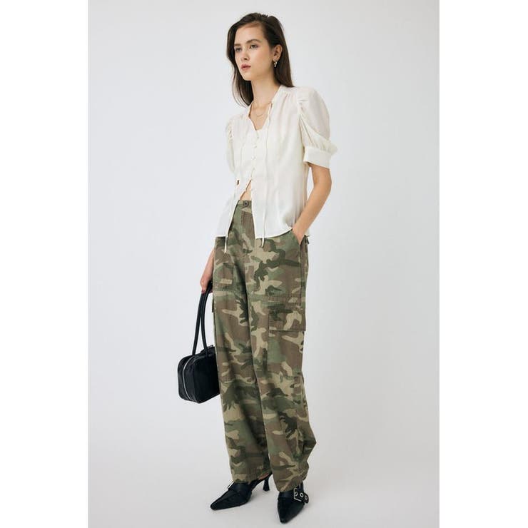 GATHERED SHOULDER ハーフスリーブブラウス | MOUSSY OUTLET | 詳細画像2 