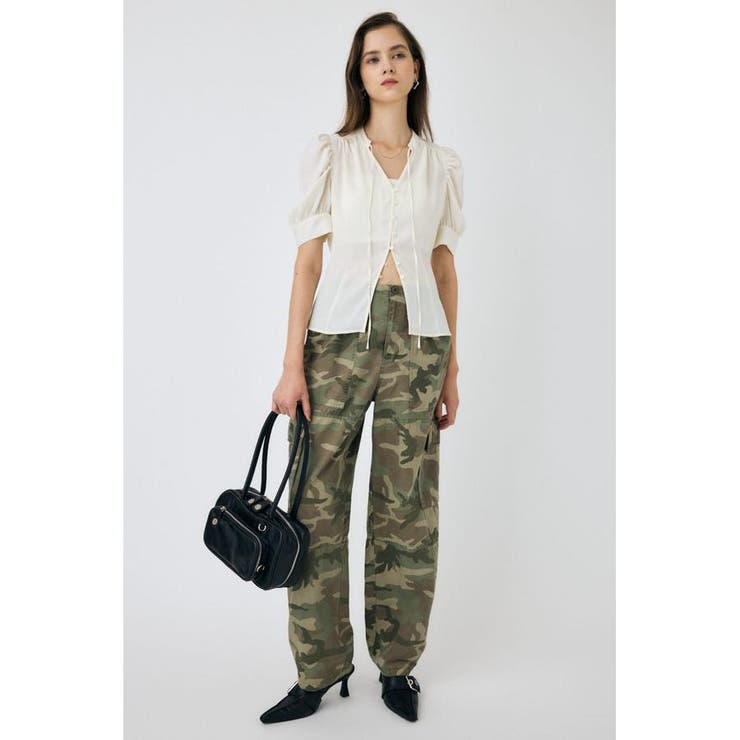 GATHERED SHOULDER ハーフスリーブブラウス | MOUSSY OUTLET | 詳細画像3 