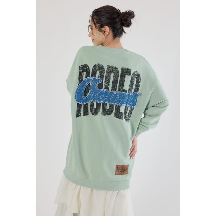 MINT | グランジロゴデニムアップリケワンピース | RODEO CROWNS WIDE BOWL