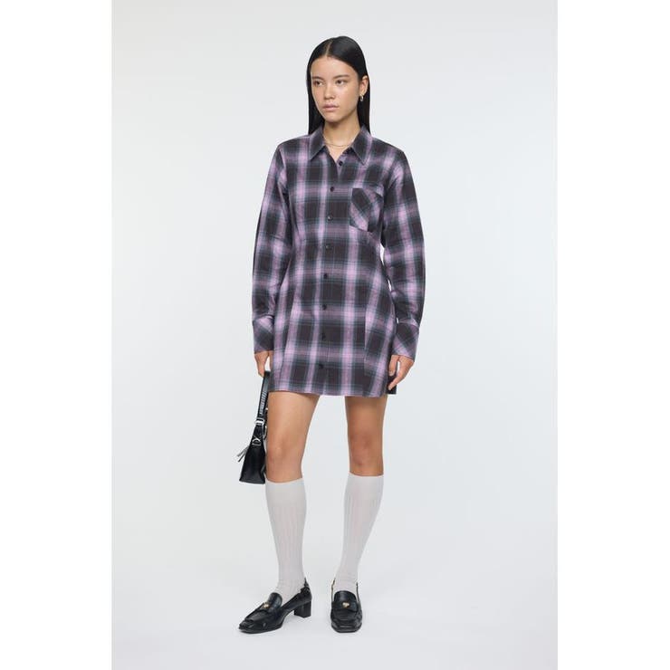 CHECK SHIRT ドレス | MOUSSY OUTLET | 詳細画像16 