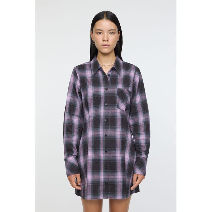 CHECK SHIRT ドレス | MOUSSY OUTLET | 詳細画像18 