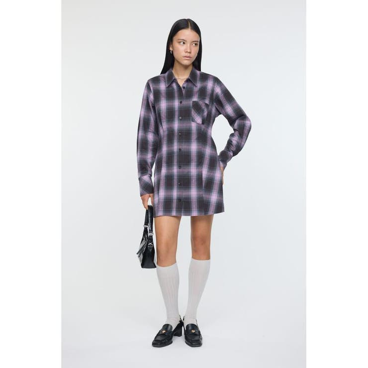 PNK | CHECK SHIRT ドレス | MOUSSY OUTLET