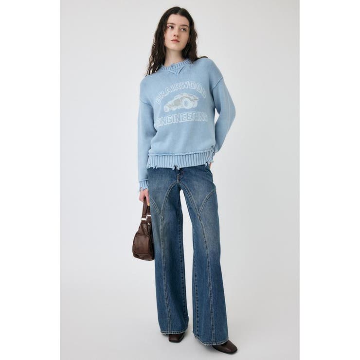 VINTAGE LIKE PRINTED セーター | MOUSSY OUTLET | 詳細画像14 