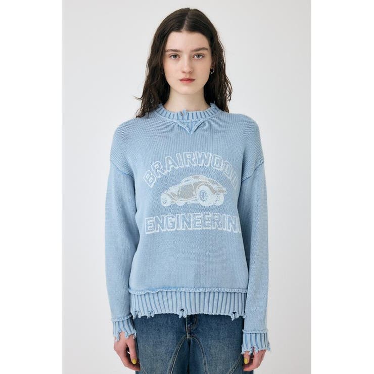 VINTAGE LIKE PRINTED セーター | MOUSSY OUTLET | 詳細画像18 